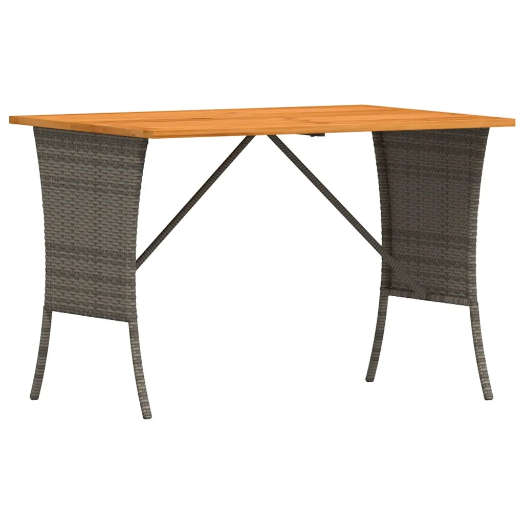 Set da Pranzo da Giardino 4 pz con Cuscini in Polyrattan Grigio 4104133