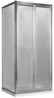 Box Doccia Angolare 2 Ante Battenti in Cristallo Opaco 4-6mm H198 Fosterberg Maribo Duo 70x100 cm