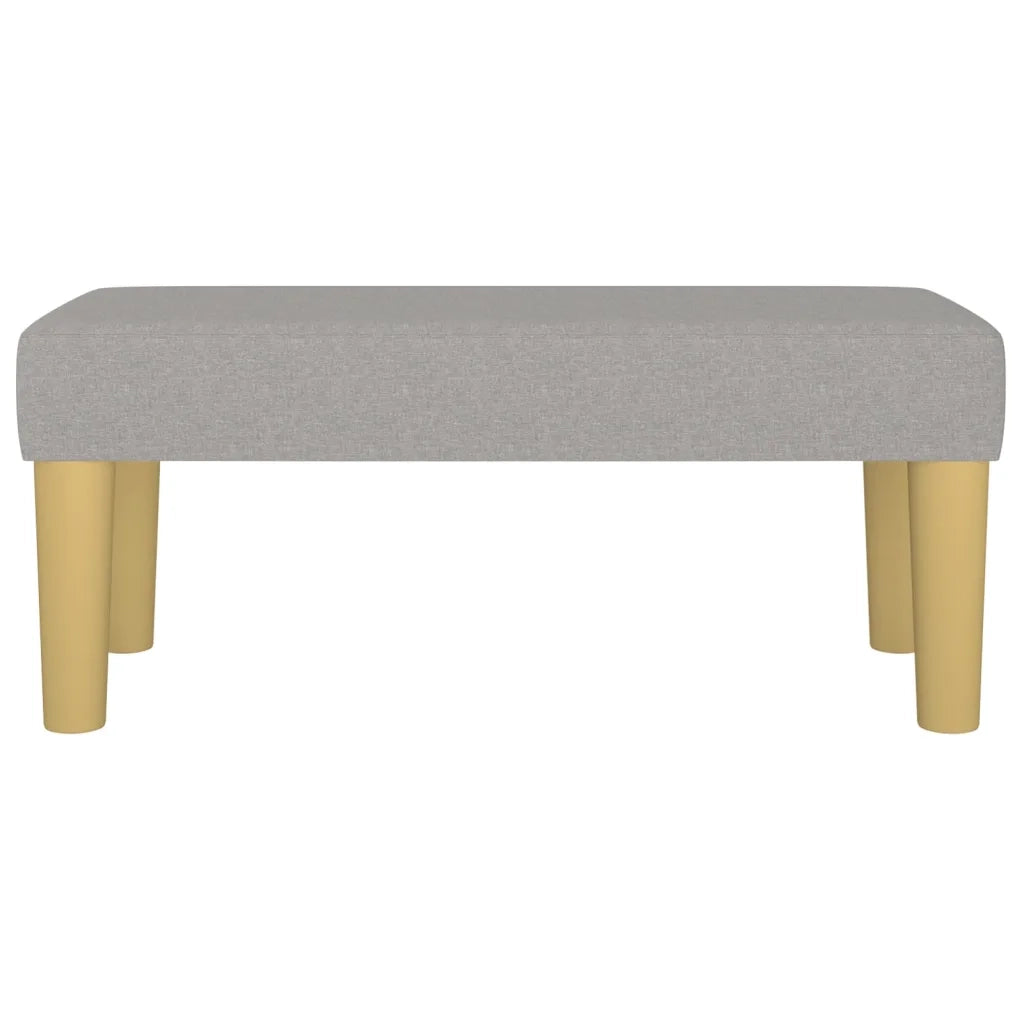 Panca Grigio Chiaro 70x30x30 cm in Tessuto CFW4144882