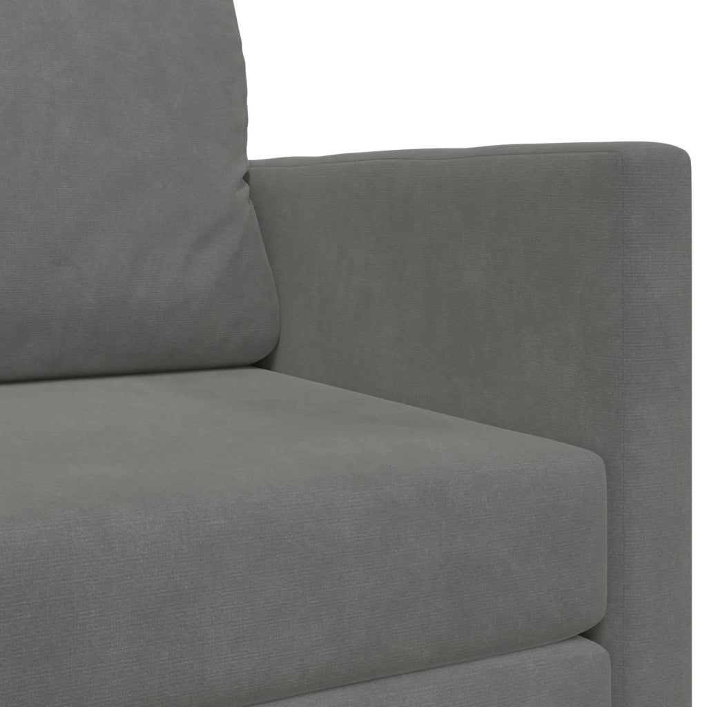 Divano letto Grigio scuro 124 x 71 x 78 cm Velluto 4106703