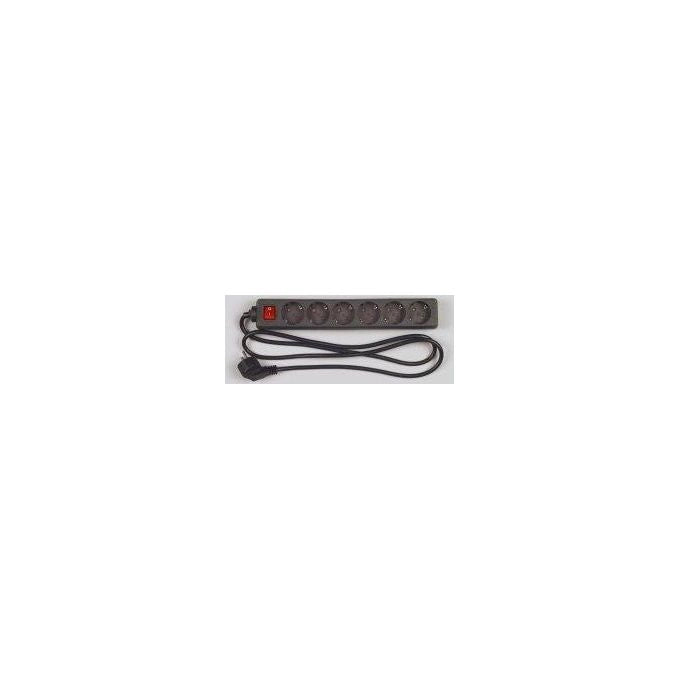 REV 512380555 protezione da sovraccarico Nero 6 presa(e) AC 250 V 1,4 m