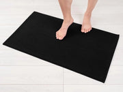 Matressa di assorbimento per bagno in cotone 100%, 51x86 cm, antiscivolo, nera