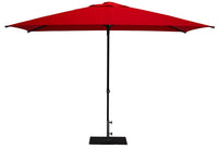 Ombrellone da Giardino 3x2 m Palo Ø38 mm in Alluminio Tessuto Poliestere Trend Rosso