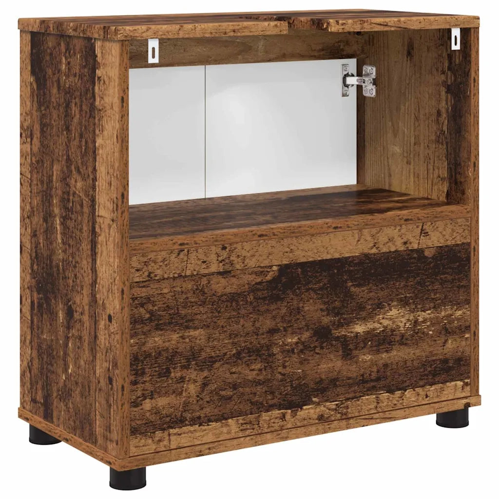 Mobile per lavabo da bagno-Armadietto da bagno Legno vecchio 60 x 30 x 60 cm