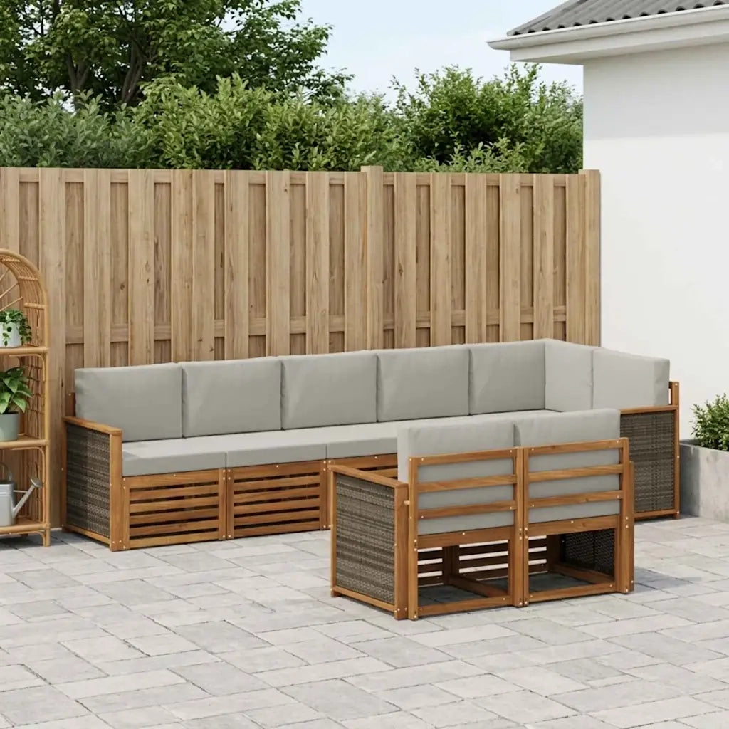 Set divani Legno di Acacia Massello 3384497