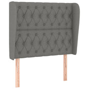 Testiera | Testata ad Orecchio GrigioScuro 103 x 23 x 118/128cm inTessuto