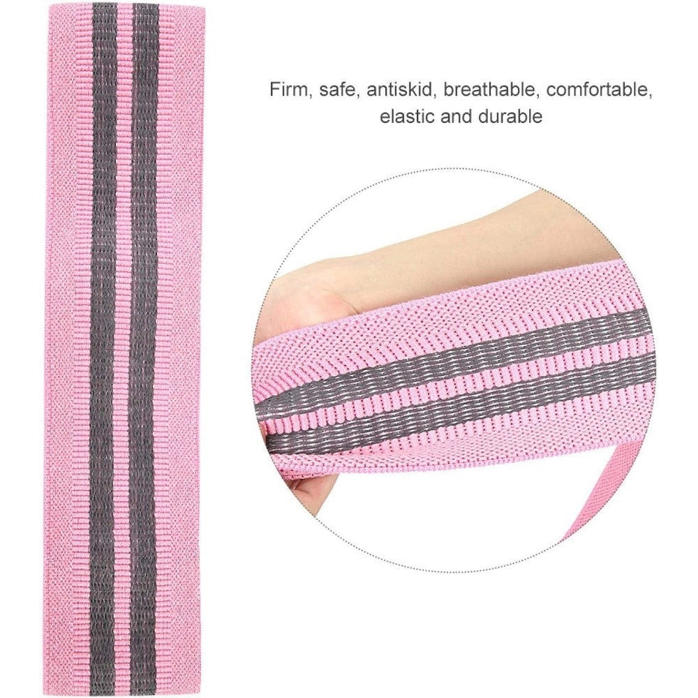 Trade Shop - Fascia Elastica Esercizi Bande Resistenza Allenamento Yoga Fitness Antiscivolo - Rosa   M