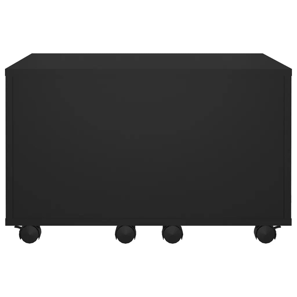 Tavolino da salotto | Tavolino da caff¨¨ | Tavolino da Soggiorno Nero 60x60x38 cm in Legno Multistrato