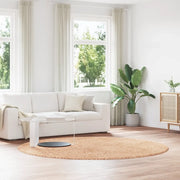 Tappeto Shaggy a Pelo Lungo NAVARRA Beige 240x240 cm poliestere