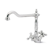 Elleci MIKTAGCR Tago Miscelatore doppio comando con canna tonda girevole Classic Cromato