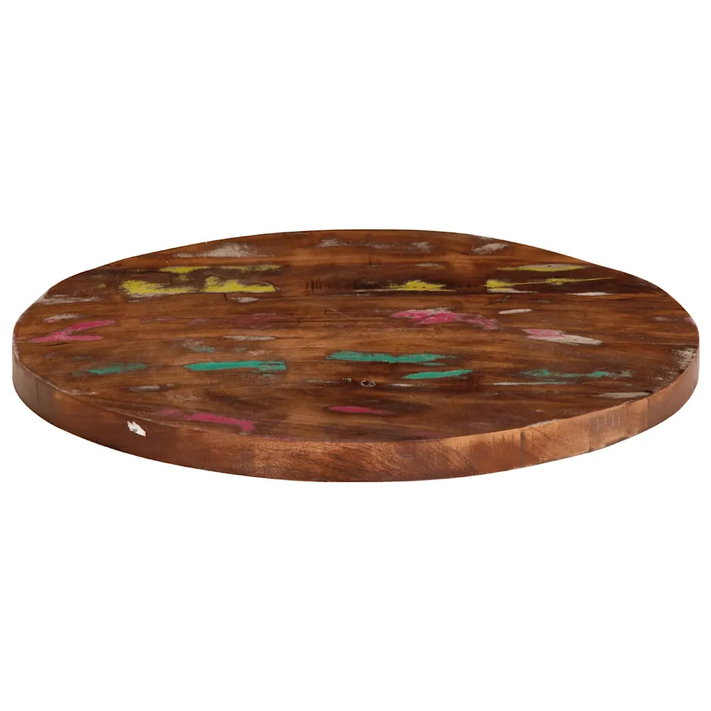 Piano per Tavolo | Superficie Tavolo | Piano Scrivania ? 40x2,5 cm Rotondo Legno Massello di Recupero