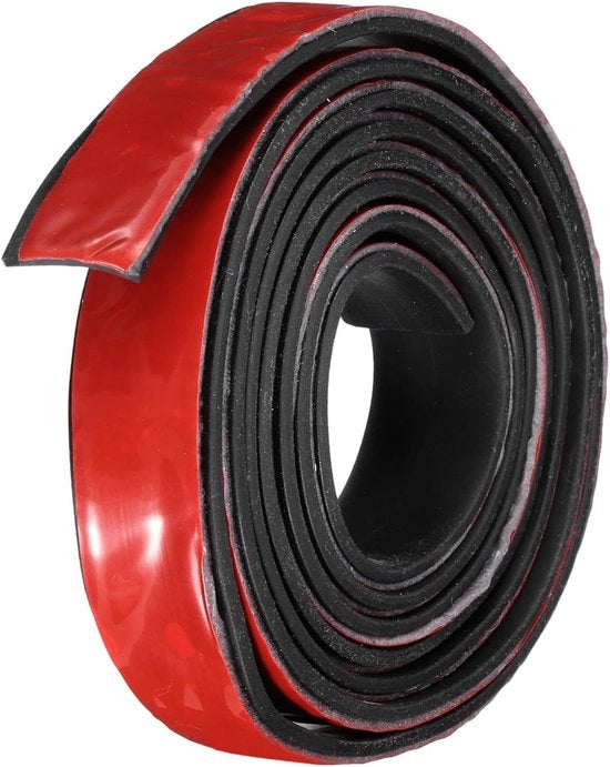 Cinture di gomma autoadesive 15mm neoprene robuste 1 metro L - guanti di sigillatura per artigianato.