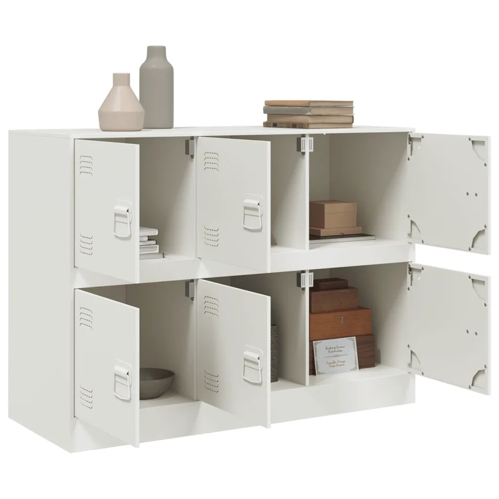 Credenza | Madia | Buffet da pranzo | Armadio da pranzo Rosa 99x39x73 cm in Acciaio