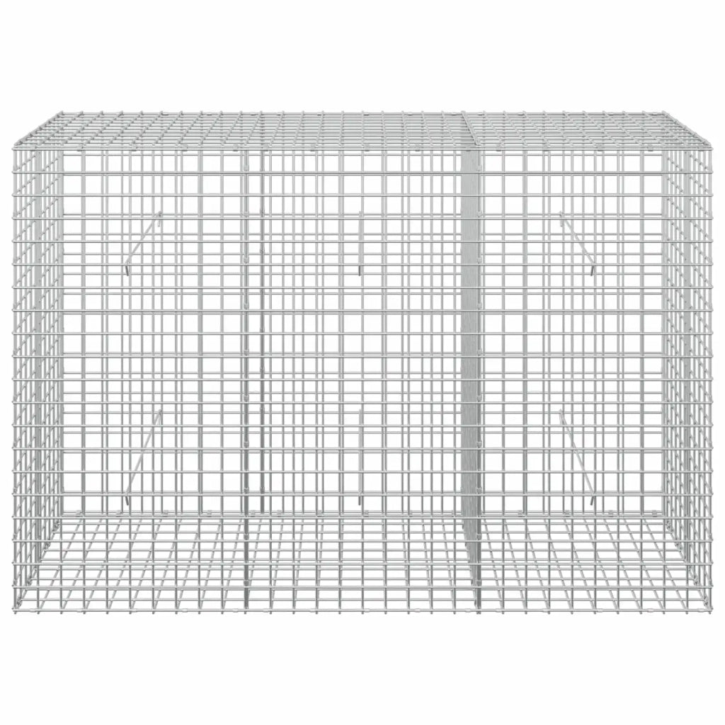 Gabione con filo da 5 mm e rete da 5x5 cm 150x50x100 cm 3464253