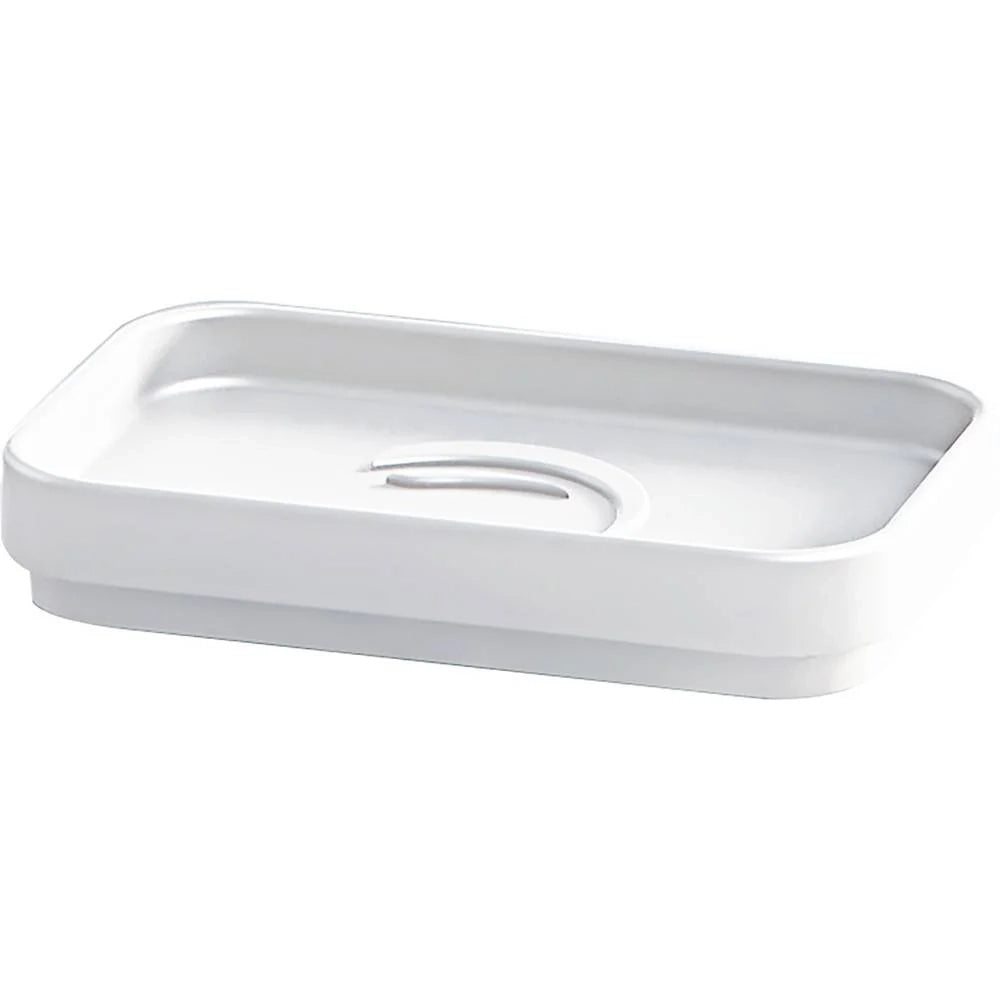 Set portaspazzolini, dosasapone e portasapone d' appoggio Gedy linea Seventy bianco