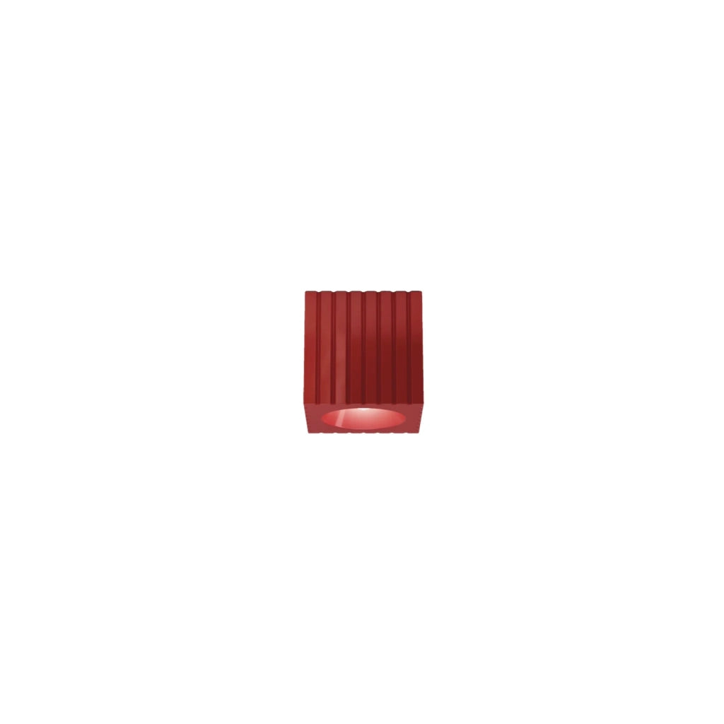 Plafoniera Vintage Metra Ceramica Rossa 1 Luce E27