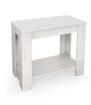 TAVOLINO DA CAFFÈ IN LEGNO 60X30X50CM  COLORE BIANCO
