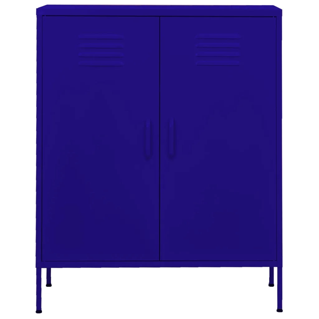 Armadietto Blu Marino 80x35x101,5 cm in Acciaio 336163