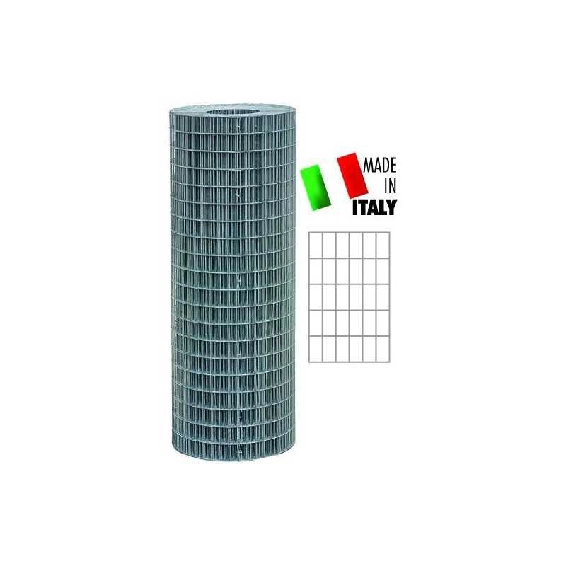 Rete Elettrosaldata Zincata 25X50 F13 Mt.25 H.Cm. 100