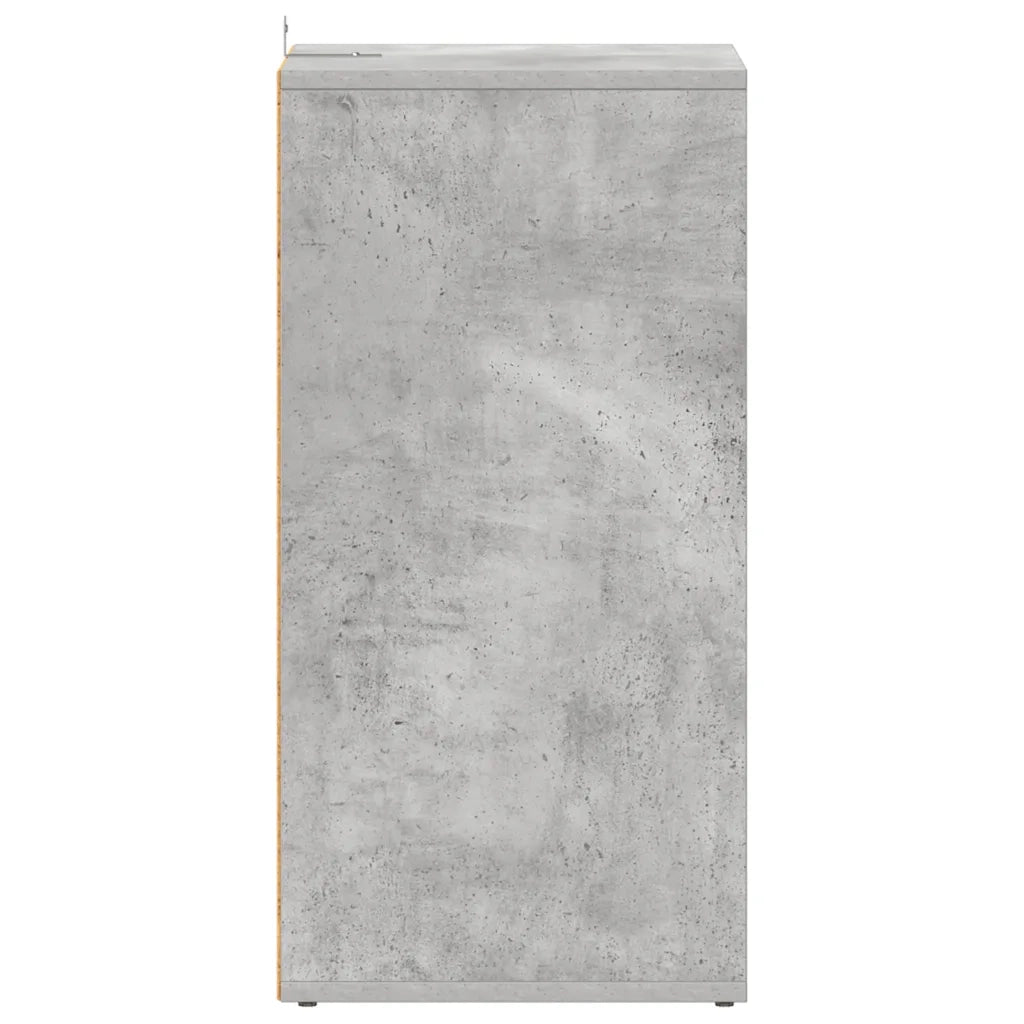 Scarpiere 2 pz Grigio Cemento 31,5x35x70 cm in Truciolato 808990