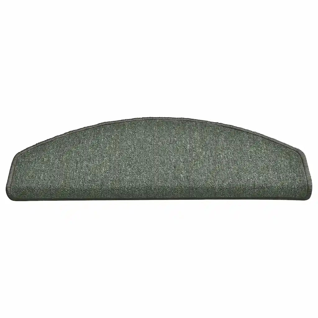 Tappetini per scale 30 pz 65x24x4 cm Verde scuro Semicircolari Grandi