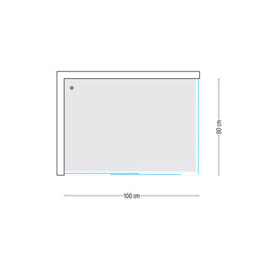 Ogomondo cabina doccia slide 2 lati cristallo temprato serigrafato 100x80