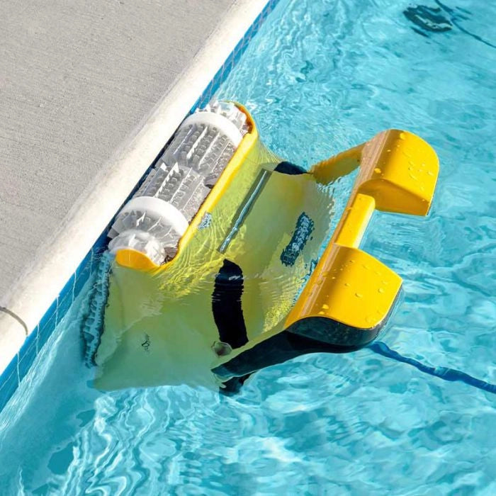 Robot Piscina Dolphin Wave 80 Con Spazzole Combinate, Carrello Caddy E Telecomando