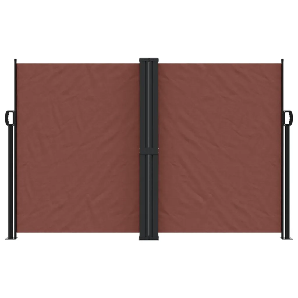 Tenda da Sole Laterale Retrattile Marrone 160x600 cm 4004629