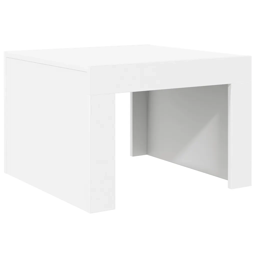 Tavolino da salotto | Tavolino da caff¨¨ | Tavolino da Soggiorno Bianco 50x50x35 cm in Truciolato