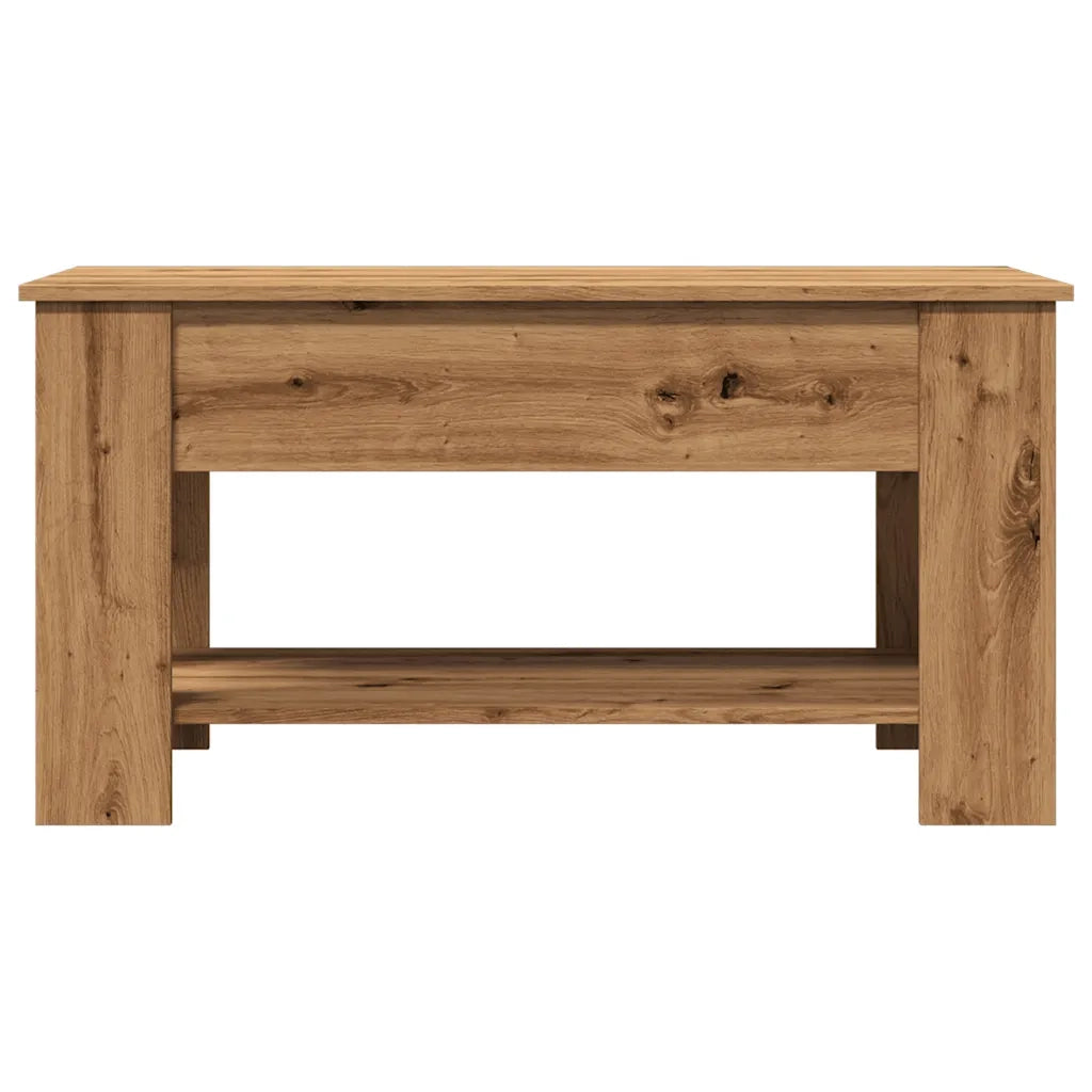 Tavolino Salotto Rovere Artigianale 101x49x52 cm in Truciolato 856927