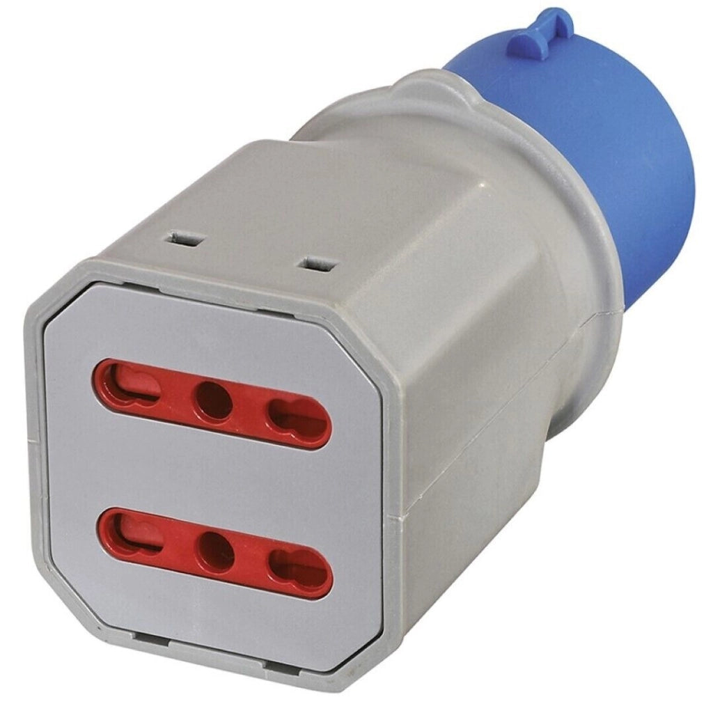Adattatore Sistema Spina Iec 2 Prese Bivalenti - Electraline