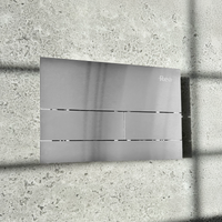 Pulsante Per Supporto Set Da Incasso Wc K011a-q Rea T Brush Steel