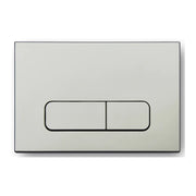 Placca di scarico doppio tasto in ABS silver grey opaco