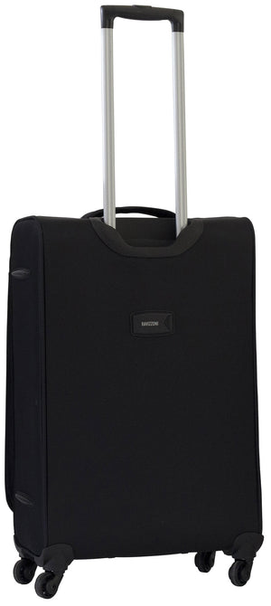 Trolley Valigia Media Morbida in Poliestere 4 Ruote TSA Ravizzoni Gin Tonic Nera