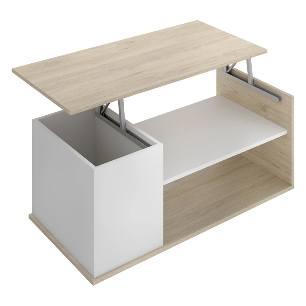 Fargo, Tavolino da Salotto Cassetti, 50x100x42h cm Bianco