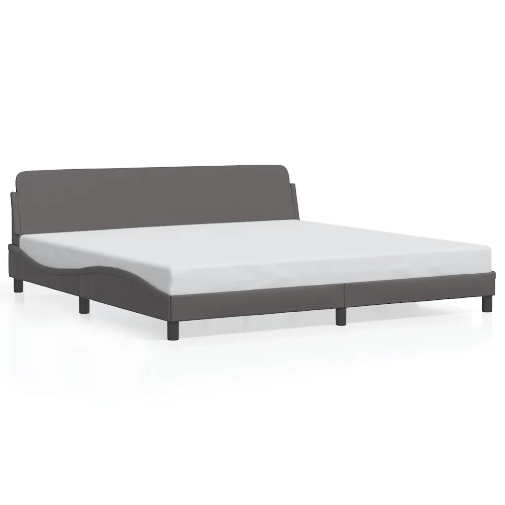 Giroletto con Testiera Grigio 200x200 cm in Similpellecod mxl 89842