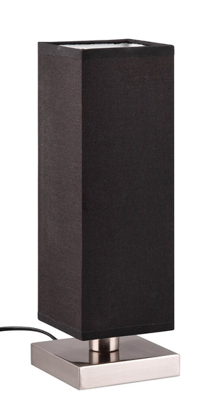 Lampada da Tavolo da Interno Attacco E14 in Metallo Nichel Satinato