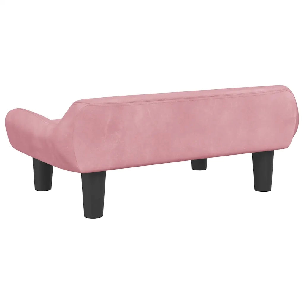 Lettino per Cani Rosa 70x40x24 cm in Velluto CFW8661162