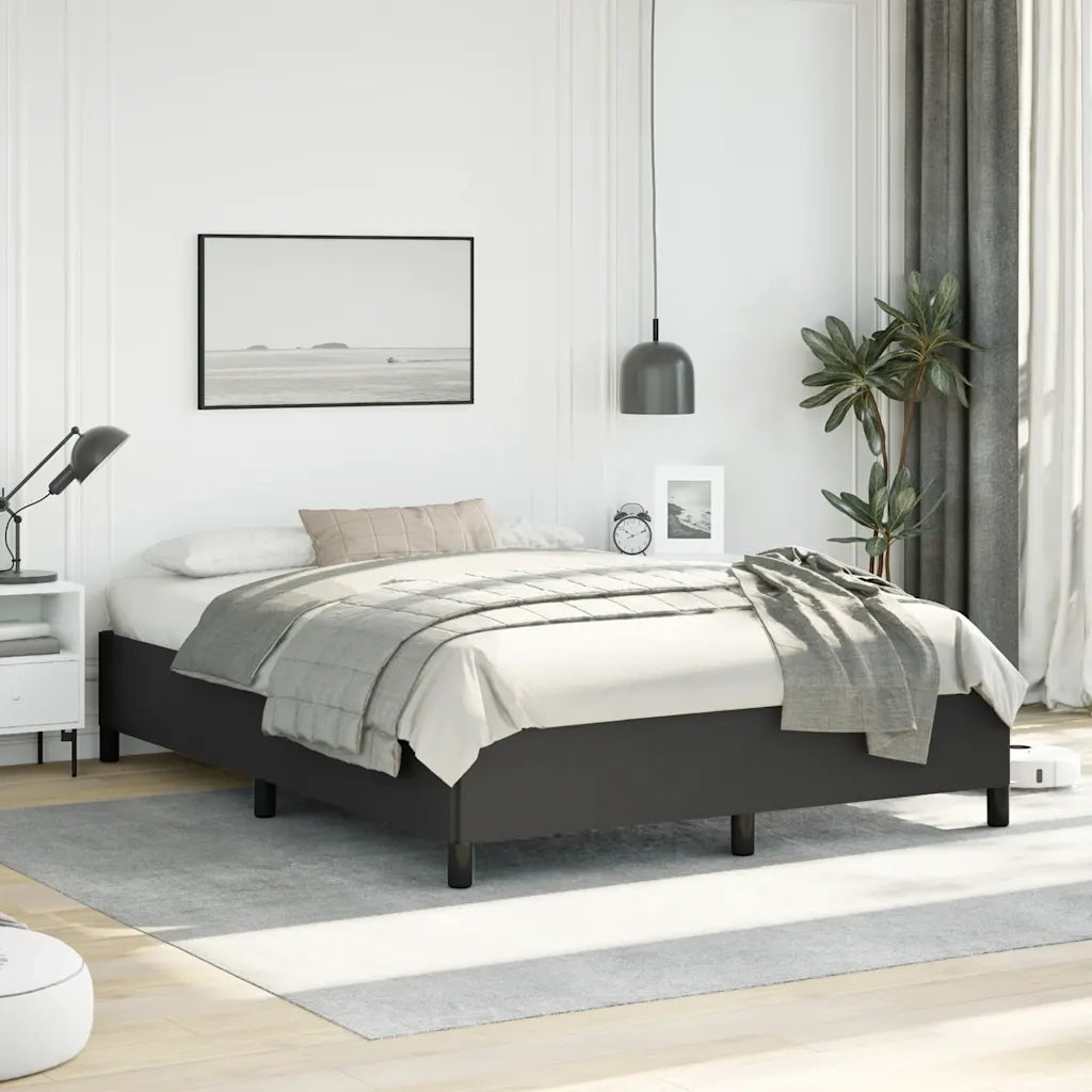 Struttura letto senza Materasso Nera 152x203 cm matrimoniale in Similpelle 347281