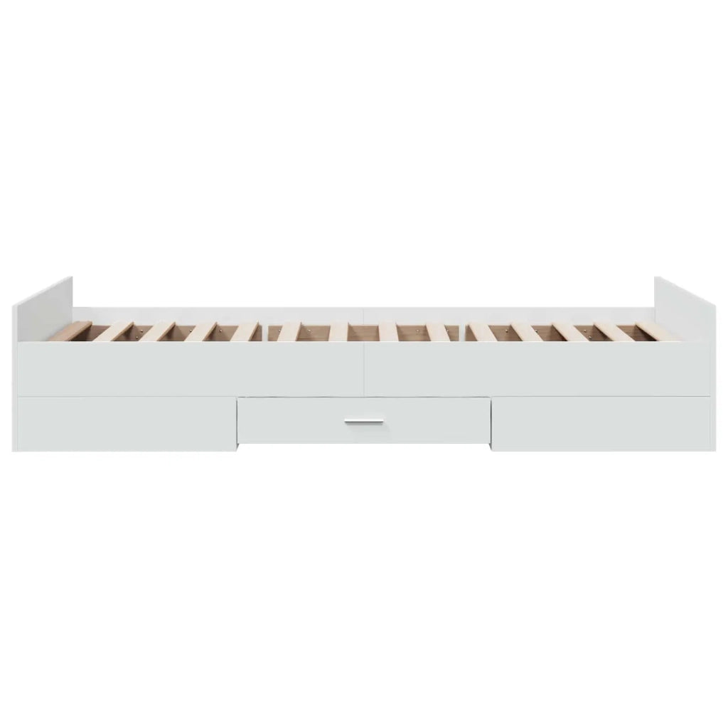 Telaio del letto con storage con cassetto Bianco 80 x 200 cm 3429501