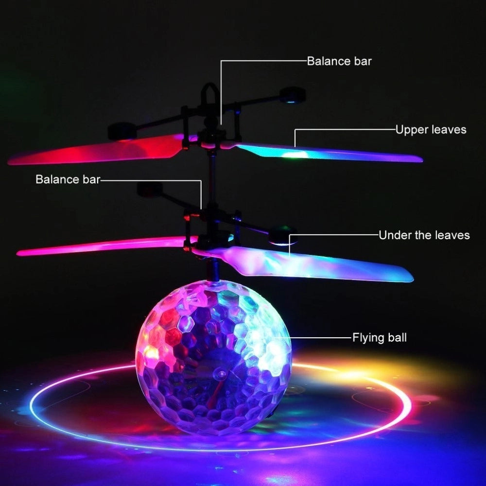 Trade Shop - Gioco Palla Sfera Volante Giocattolo Mini Elicottero Aircraft Luminoso Flying -