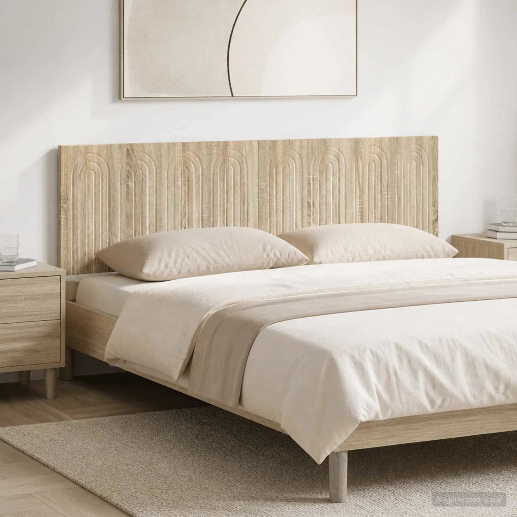 Testiera da Muro ALKMAAR Rovere Sonoma Legno ingegnerizzato 896277