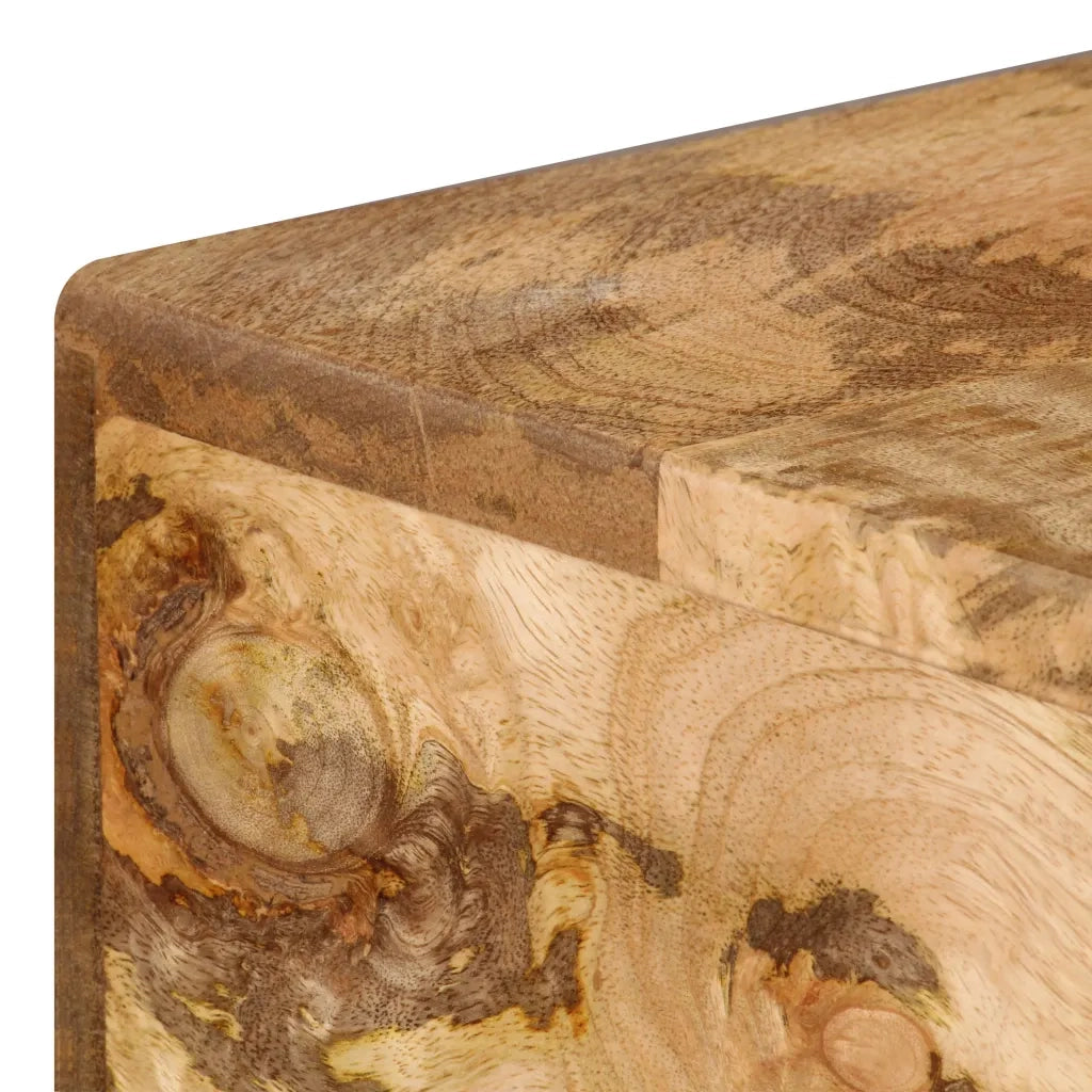 Scrivania | Tavolo da Ufficio con Cassetti in Legno Massello di Mango 110x50x76 cm