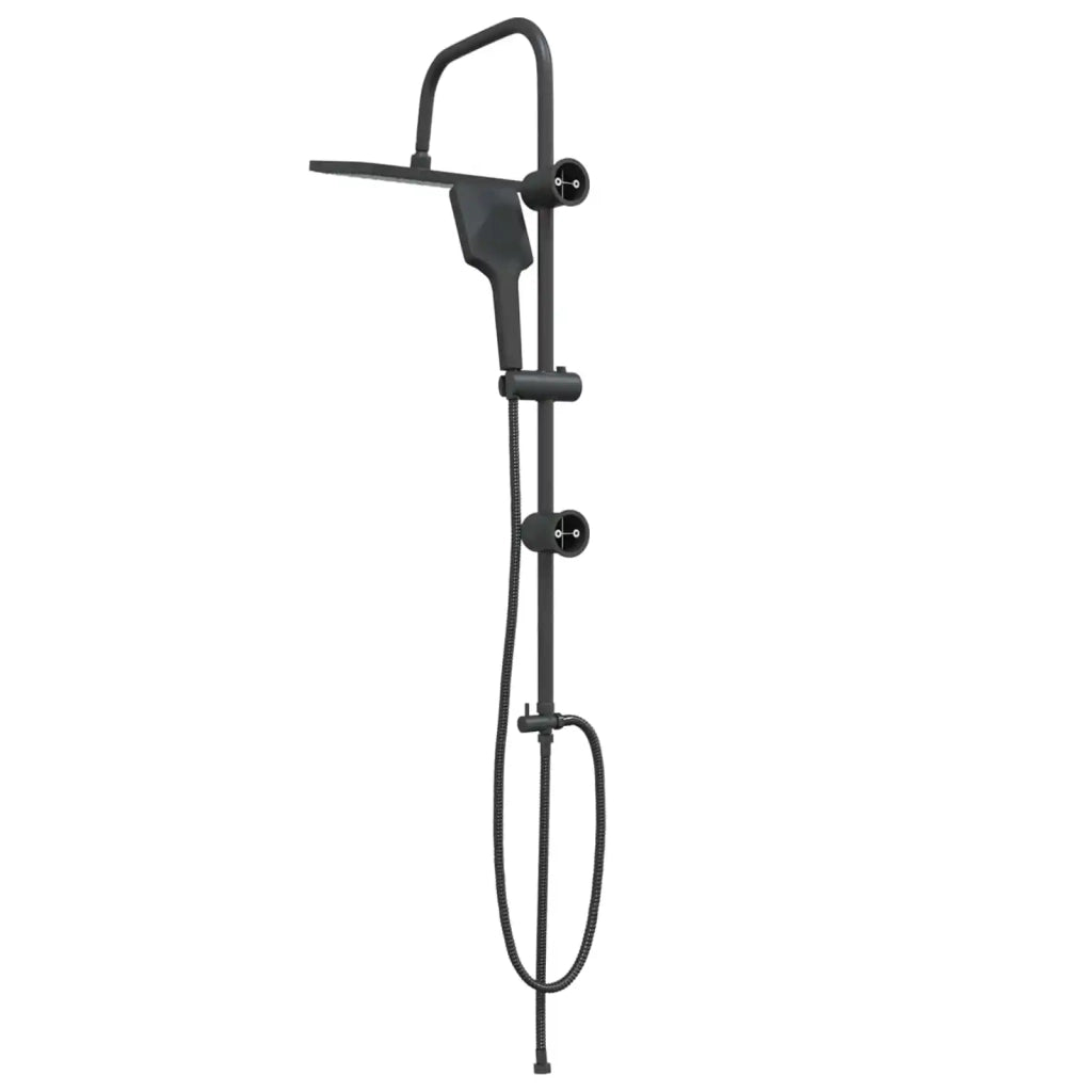 Sistema doccia con soffione Nero 48 x 30 x 100 cm Acciaio Inox 42053771