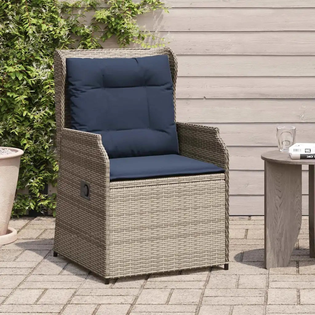 Panchina da giardino 2 pcs Grigio polyrattan 3394492
