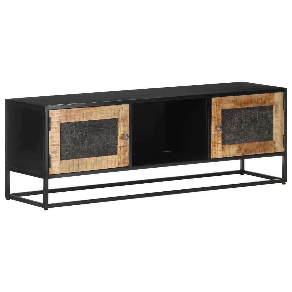 Mobile Porta TV 120x30x40 cm in Legno di Mango Grezzo cod mxl 16468