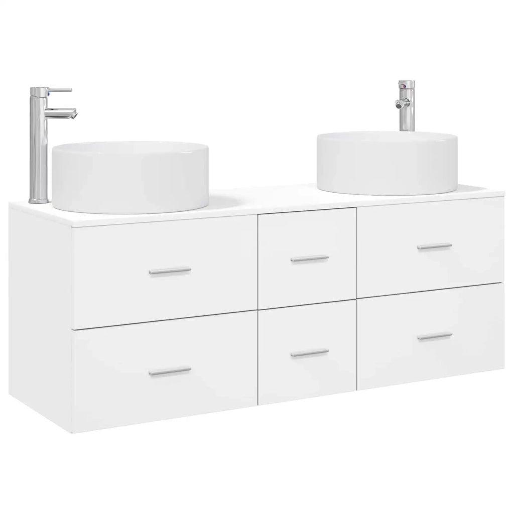 Set di mobili per il bagno 3 pz Bianco 49,5 x 44,5 x 65,5 cm 3405955