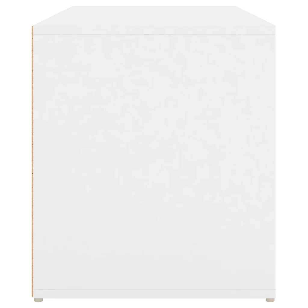 Panca da Ingresso 80x40x45 cm Bianca in Truciolato 808666