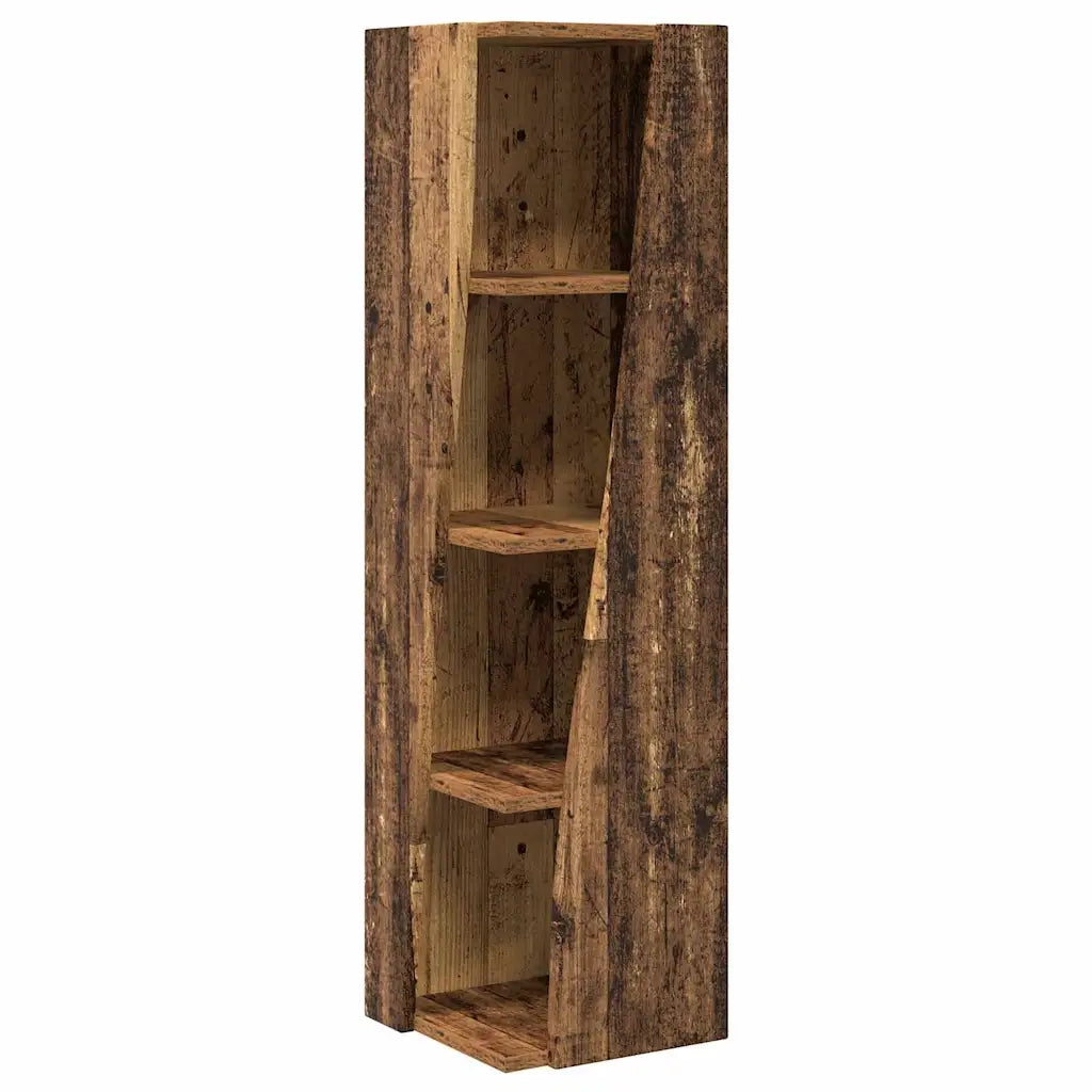 Mobile angolare Legno vecchio 27,5x27x102cm Legno multistrato 889853