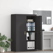 Armadio Nero 90 x 40 x 140 cm Acciaio